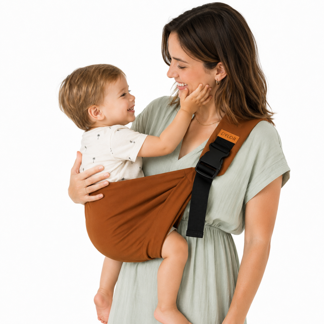 Babytragetasche Cognac Brown